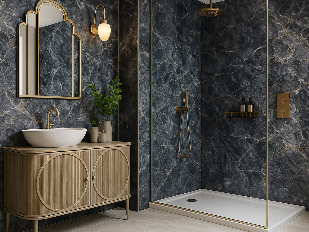 Waterproof SPC Shower Panel Installation